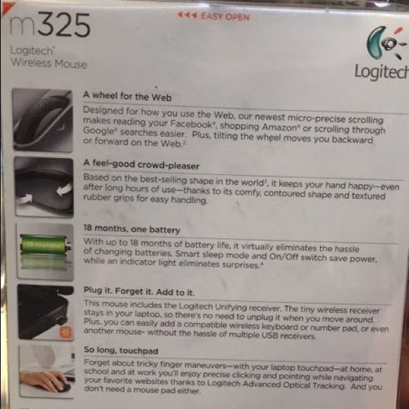 Wireless Logitech Mouse - Picture 2 of 2